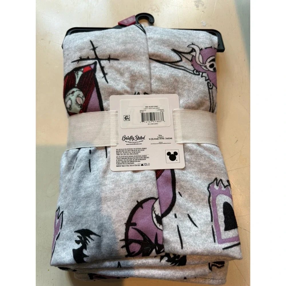 Jack Skellington Nightmare Before Christmas Sleep Pants Pockets Sz 2X (18W-20W) - Picture 2 of 2